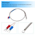 MECCANIXITY K Type Thermocouple Temperature Sensor PT100 5mm Ring High Temperature Probe 1.6ft Wire 0 to 600°C(32 to 1112°F) Stainless Steel...