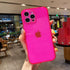 Compatible with iPhone 11 Case, Neon Clear Case with Camera Lens Cover Shell for Women Girls Slim Soft Silicone Protective Transparent Girly Case ...