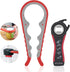 Jar Opener, 5 in 1 Multi Function Can Opener Bottle Opener Kit with Silicone Handle Easy to Use for Children, Elderly and Arthritis Sufferers (App...