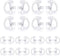 Replacement Earmold Earpiece Earbud Earplug Ear Mold for Walkie Talkie Acoustic Tube Earpiece,Soft Silicone Earmould Replacement Earpiece Insert f...