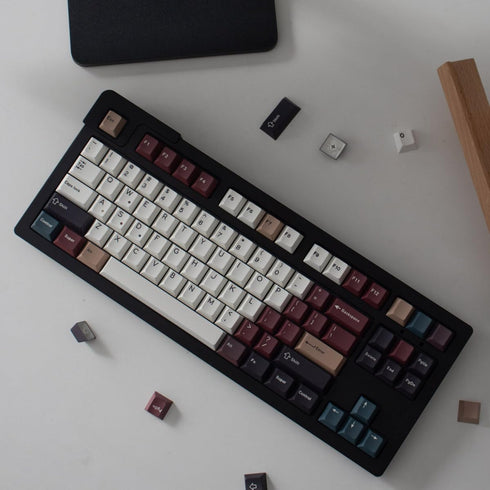 Sumgsn 129 Keys PBT Dye Sub Keycaps Cherry Profile Fit for 61/64/87/104/108 Cherry Mx Switches Mechanical Keyboard...