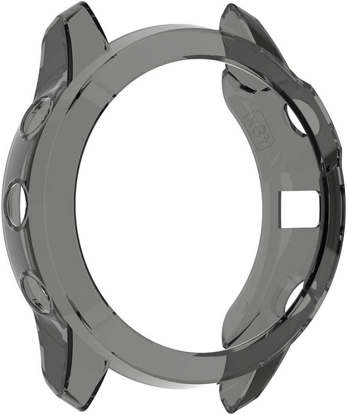 RuenTech Case Cover Compatible with Garmin Fenix 6X/6X Pro/Fenix 6X Sapphire Case Protector TPU Protective Case Frame for Fenix 6X Smart Watch (Bl...