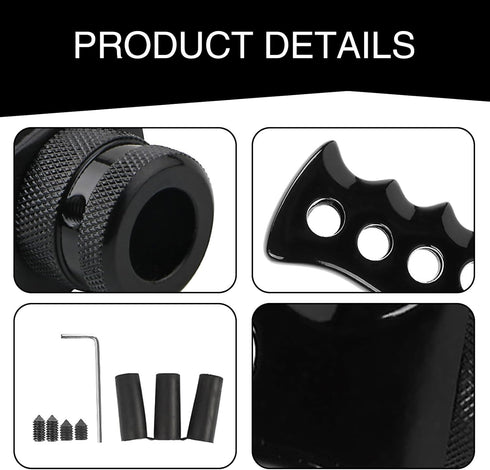 Pack-1 Car Gear Shift Knob, Car Manual Transmission Gear Shift Tip Kit, Car Grip Knife Handle Gear with Adapter Screws and Spanner, Universal for ...