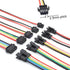 SM 2.5mm Connectors Male Female Plugs Sockets with 22AWG Pre-Crimped Silicone Cables Wire Compatible with JST SM Connectors 2.5mm 2.54mm Pitch 2 3...