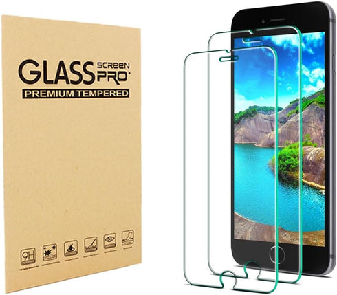 Designed for iPhone SE 3, SE 2022, iPhone SE 2, SE 2020 Tempered Glass Screen Protector 9H Anti Scratch HD Clear Bubble Free(2pcs)...