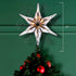 Kurt Adler 10-Light Capiz and Wire Snowflake Christmas Treetop, 10-Inch, Silver...