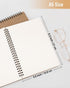 A5 Softcover Spiral Notebooks Blank Journals 2-Packs, Unlined Sketch Books Writing Pad Bullet Travel Memo Notepads Diary Planner for Work Women, 1...
