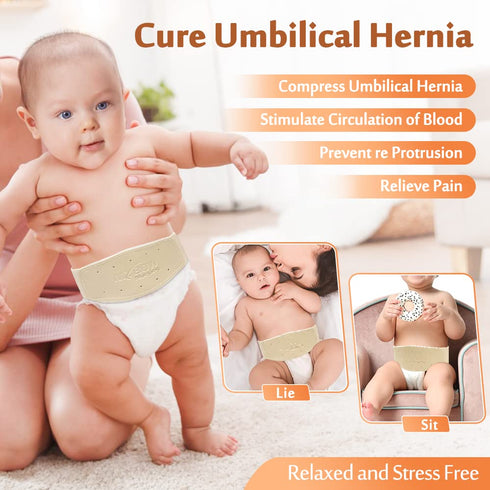 Umbilical Hernia Belt Baby Belly Button Band Newborn Cover Infant Tummy Wrap Umbilical Cord Belt Baby Support Truss Child Adjustable Belly Band Ab...