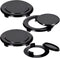 PAGOW 4 Pack Patio Table Umbrella Hole Ring and Cap Set, 2 Inch Patio Garden Beach Table Umbrella Plug, Standard Size Umbrella Thicker Hole Ring P...