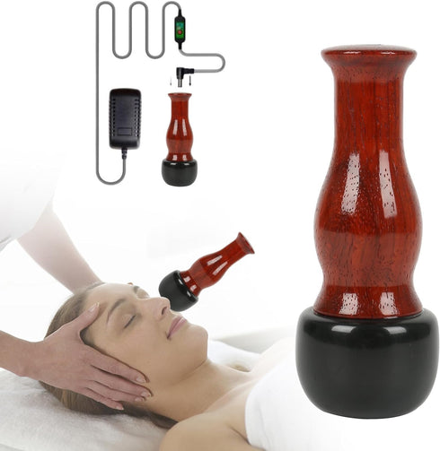 Hot Stones for Massage, Facial Electric Massager with Adjustable Temperature, Natural Bian Stone Gua Sha Scraping Massager Warmer Kit for Massage ...