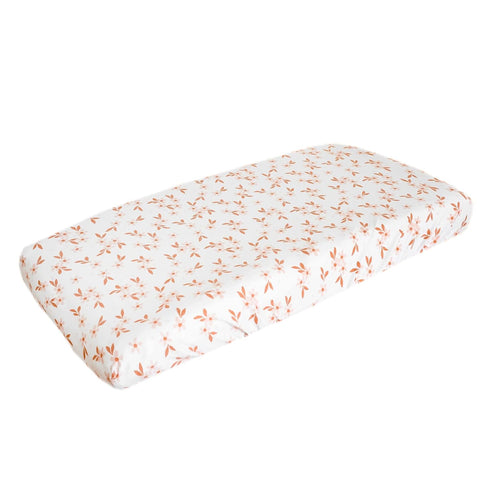 Premium Knit Changing Pad Cover by Copper Pearl: Soft, Stylish, and Universal Fit for All Standard Diaper Changing Pads, Trendy Design Changing Pa...