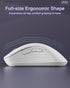 SM66 White Silent Dual Mode Bluetooth/2.4GHz Wireless Mouse, Adjustable 4200 DPI,Rechargeable Computer Mouse Wireless Office Mouse for PC Mac Lapt...