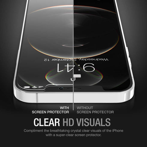 Purity Screen Protector Compatible with iPhone 12 Pro Max 2020 6.7", Tempered Glass Screen Film Designed for iPhone 12 Pro Max Anti-Scratch Work w...