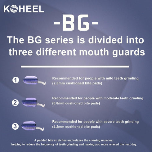KOHEEL Mouth Guard for Teeth Grinding, Adjustable Dental Guard to Stop Bruxism, Night Guard, 2 Count (Medium)...