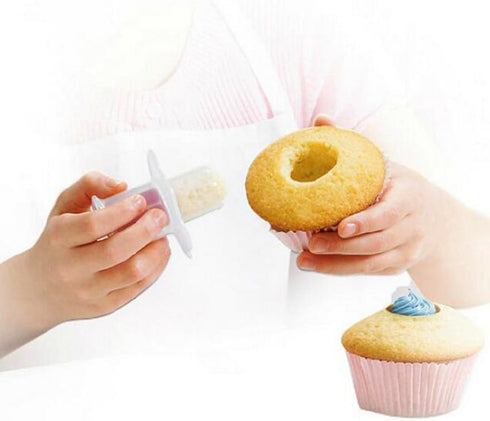 2pcs Cupcake Corer Tools Muffin Cake Pastry Corer Model Plunger Cutter Decorating Plastic Cake Digging Holes Device - Cupcake Filling ToolMini Cup...
