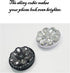 MJ Blooming Bling Bling Cubic Flower Shape Foldable Expandable Multifunctional Cell Phone Grip and Stand Holder(Black)...