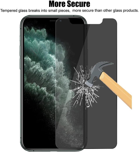 3 Pack Privacy Screen Protector For iPhone XS Max (6.5") / iPhone 11 Pro Max (6.5") Anti Spy Private Tempered Glass...