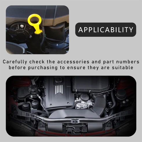 Car Engine Oil Dipstick Replacement OEM#06H-115-611E, Double Hole Oil Dipstick for Checking Oil Level, Car Accessories Compatible with Audi A3 A4 ...