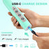 YUSWKO Baby Blue Handheld Milk Frother Wand for Coffee, Rechargeable Electric Whisk with 3 Heads 3 Speeds Drink Mixer Coffee Frother For Latte, Ca...