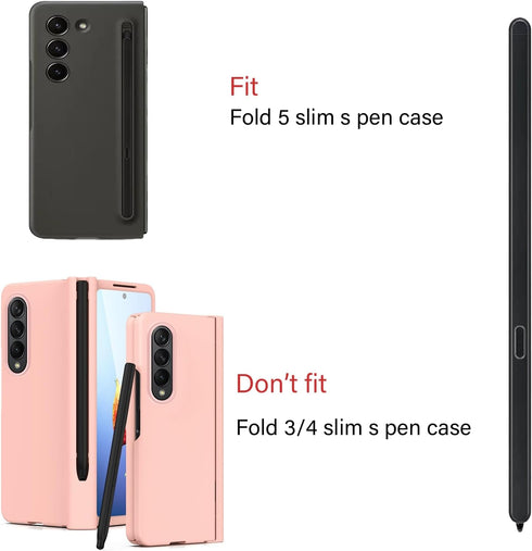 2 Pack Black Galaxy Z Fold 5 S Pen Compatible with Samsung Galaxy Z fold5 Stylus Pen for Galaxy Z Fold 5 for Galaxy Z Fold 6 Slim S Pen Fold Editi...