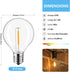 25-Pack G40 LED Replacement Light Bulbs, E12 Screw Base Shatterproof Globe Bulbs for Outdoor String Lights, 0.6Watt Equvalent to 5 Watt Incandesce...