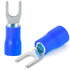 300 Pcs Blue 16-14 AWG Insulated Fork Spade U-Type Wire Connector Electrical Crimp Terminal...