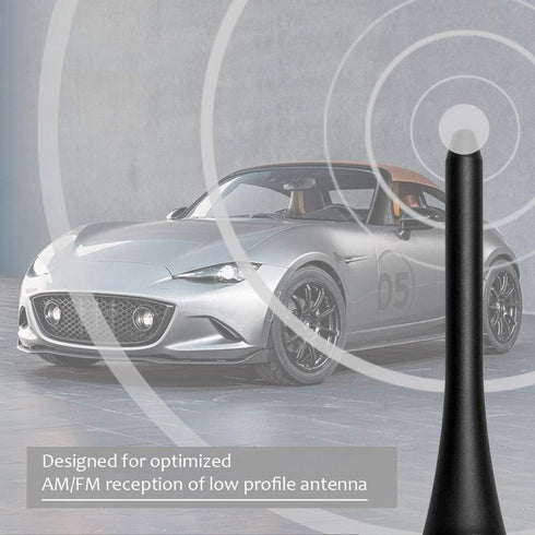 BASIKER 5 Inch Antenna - Short Radio Mast Antenna for 2006-2024 Mazda Miata MX-5 Accessories- Support for Car Wash Safe...