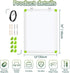 CUHIOY Dry Erase Board 12 x 16 inches Whiteboard for Wall, Double Sided Lapboard with 2 Marker Pens, Portable Hanging White Boards for Office, Hom...