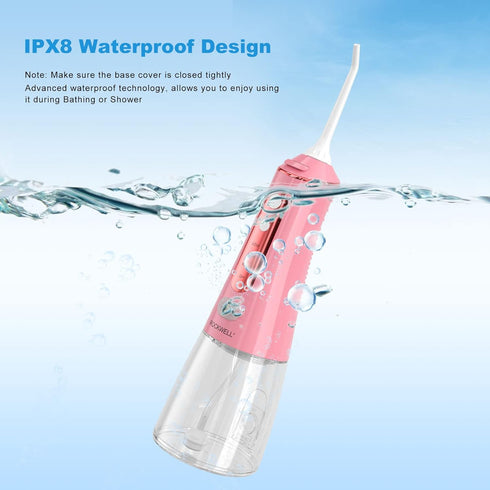 Water Dental Flosser Cordless for Teeth - Rockwell 4 Modes Dental Oral Irrigator, Portable and Rechargeable IPX8 Waterproof Powerful Battery Life ...