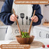 Delicate Wooden Utensils For Cooking, Set of 3, Wood Kitchen Utensils Cooking Tools, 12 Inch Acacia Wooden Spoons Spatula Set, Cooking Gadgets Saf...