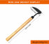 SHANFEEK Grass Sickle Japanese Weeding Hoe Garden Hand Tool Weeding Tools for Garden High-Strength Steel with Solid Wood Handle(Yellow)...