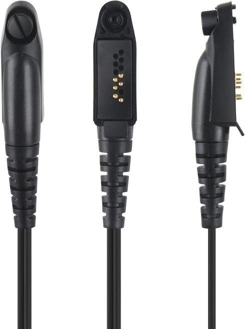 Two Way Radio Shoulder Mic Remote Speaker Microphone with 3.5mm Audio Jack for Retevis RT29 NR30 for Motorola Ailunce HD1 Walkie Talkie (Black), R...
