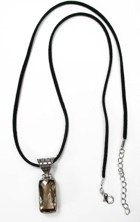 ALL in ONE 10pcs Faux Leather Suede Cord Necklace with Lobster Clasp Extended Chain (25", Black)...