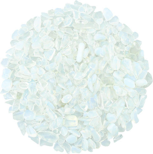 Opal Crystal Chips Bulk Fish Tank Decorations Aquarium Rocks Gravel Vase Filler Stones Crystals for Candle Making Witch Kit Gravel for Plants Quar...