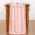 Socomi Blush Pink Chiffon Table Runner Easter Spring Boho Rustic 10ft 29x120 Inches Wedding Runner Sheer Bridal Shower Decorations...