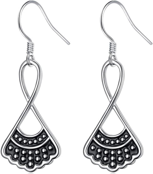 Sterling Silver RBG Dissent Collar Earrings Dangle Drop Stud Jewelry Gifts for Women Fan of Ruth Bader Ginsburg...