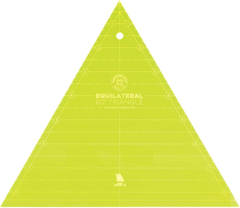 MISSOURI STAR QUILT Quilting Template Triangle | 8 Inch Acrylic 60 Degree Triangle Ruler for Charm Packs, Layer Cakes, Fabric Strips | Triangle Qu...