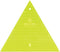 MISSOURI STAR QUILT Quilting Template Triangle | 8 Inch Acrylic 60 Degree Triangle Ruler for Charm Packs, Layer Cakes, Fabric Strips | Triangle Qu...