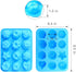 homEdge Food Grade Silicone Flowers Molds, Baking Pan with Flowers and Heart Shape Non-Stick 3-Pack Silicone Molds for Chocolate, Candy, Jelly, Ic...
