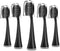 Replacement Toothbrush Heads for Burst Sonic Toothbrush with Dust Cover Caps, Soft Charcoal Bristles for Deep Clean, Black, Pack of 5...