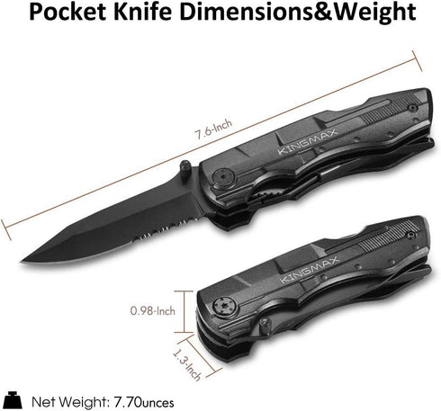 Pocket Knife,Multitool Tactical Knife with Blade,Saw, Plier, Screwdriver, Bottle Opener,Folding Knife Built with Full Stainless Steel,Perfect Tool...