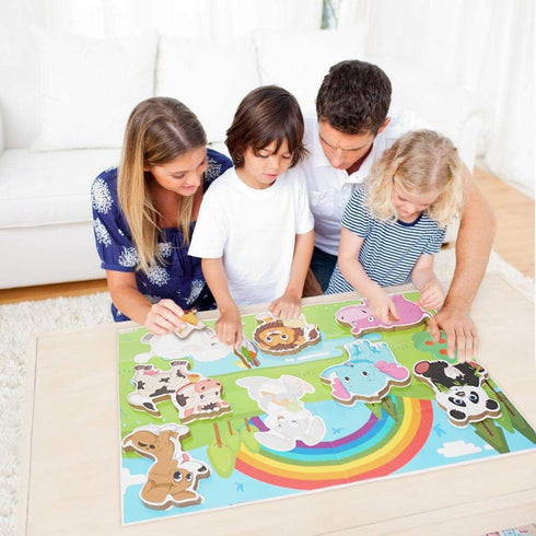 Animal Jigsaw Puzzles for Toddlers, Kids 2, 3, 4 Years Old Boys Girls, 8 Pack Educational Learning Puzzles Including Panda, Tiger, Lion, Dog, Shee...