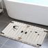 JAWO Country Barn Door Bathroom Rug, Non Slip Bath Mat Rustic Wooden White Wood Modern Farmhouse Bathroom Accessories Shower Mat...