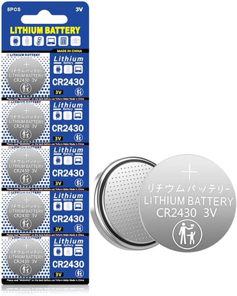 CR2430 Batteries 3V Lithium Coin Cell 2430 Battery (5 Count)...