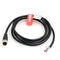 DRRI Industrial Sensor Cable M12 4-Pin Female A-Code Aviation Connector to Open end Electrical Shielded Overmolded Cable......