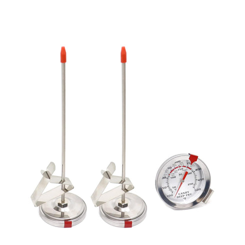 Candy Thermometer Deep Fryer Oil Thermometer (2 Pack with Clip & 8“ Probe - Best Cooking Thermometer for Cooking Tall pots,Candle Making, Candy Ma...