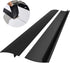 ITEMporia Silicone Stove Gap Covers (2 Pack), Easy Clean Heat Resistant Oven Gap Filler To Seal Between Stovetop and Counter (21 Inches, Black)