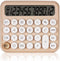 Mechanical Switch Calculator, Desktop Calculator 12 Digit Large LCD Display Big Button Calculator for Christmas Apricot Clear Standard for Daily a...