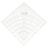 Comforter Quilting Ruler Acrylic Arcs and Fans Circle Cutter Quilter Ruler Tailor Ruler Patchwork Ruler Sewing Ruler for Fabric DIY Craft Scale Ru...