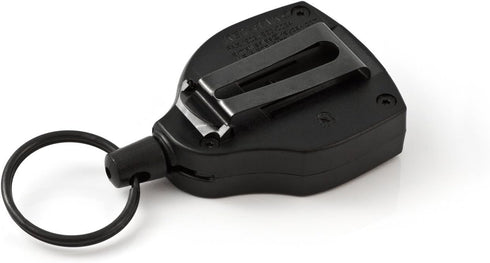 Key-Bak Super 48 Locking Professional Heavy Duty Self Retracting Key Reel with Retractable Kevlar Cord, 48" Black (2 Pack)...